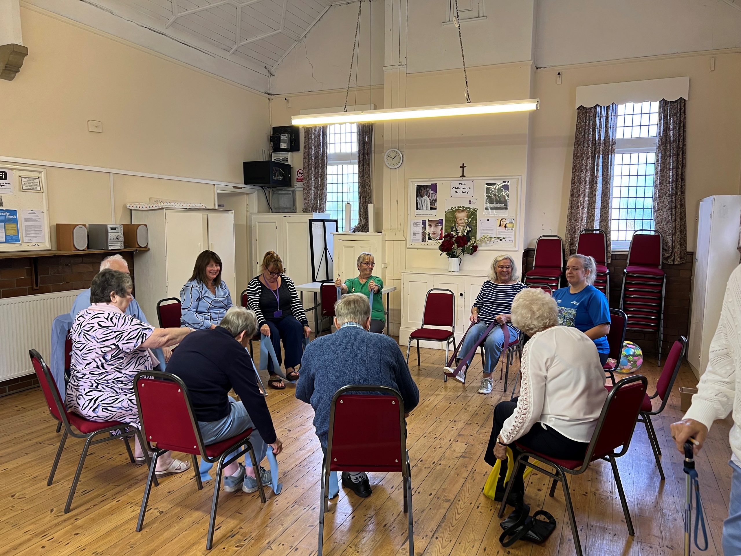 Commissioner Zoe and local residents at Danby Fire Station Community Room.